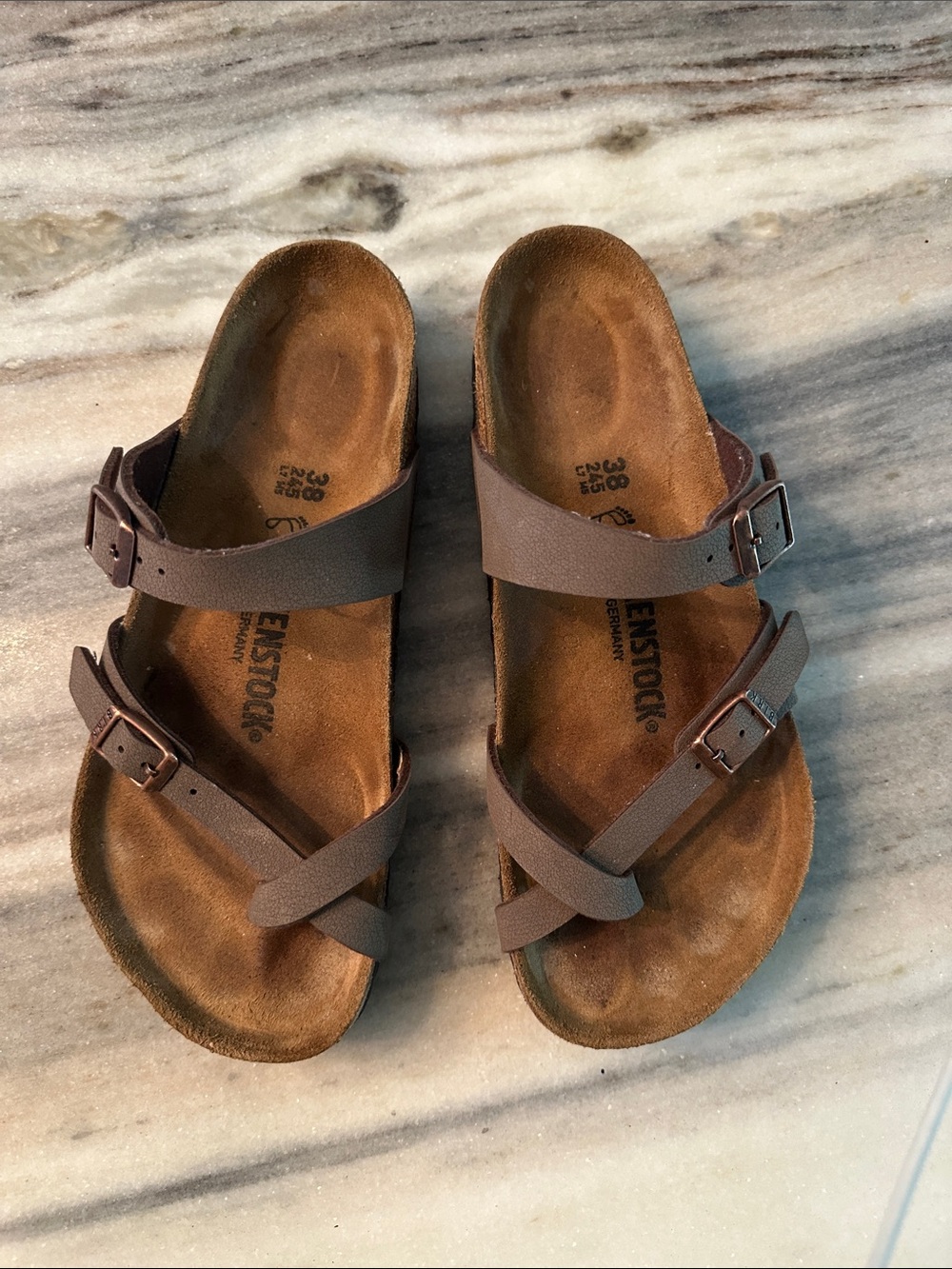 BIRKENSTOCK MAYARI BIRKO-FLOR -in “Mocca” size 38
